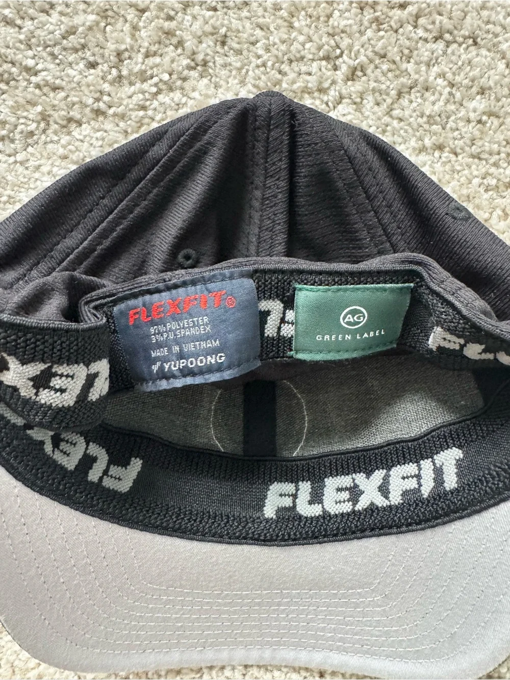 AG Adriano Goldschmied Men's Black 'Hole In One' Embroidered Golf Cap